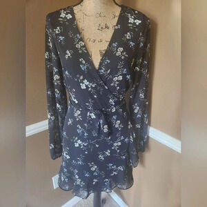 NWT Grade & Gather Blue Floral Summer Dress